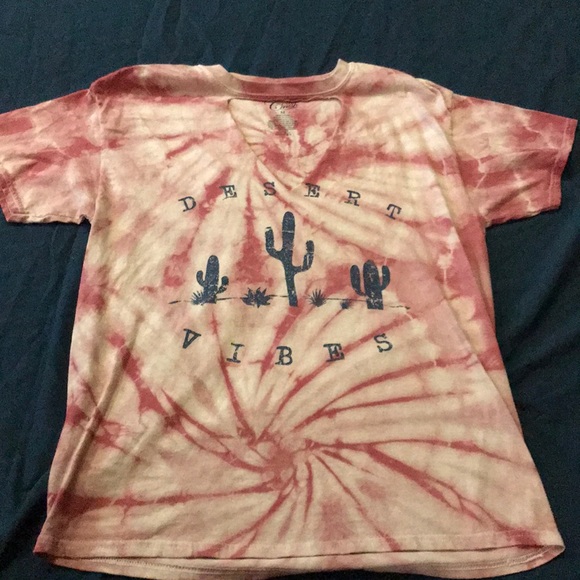 Cutout Tie-Dye Tee - Picture 2 of 4